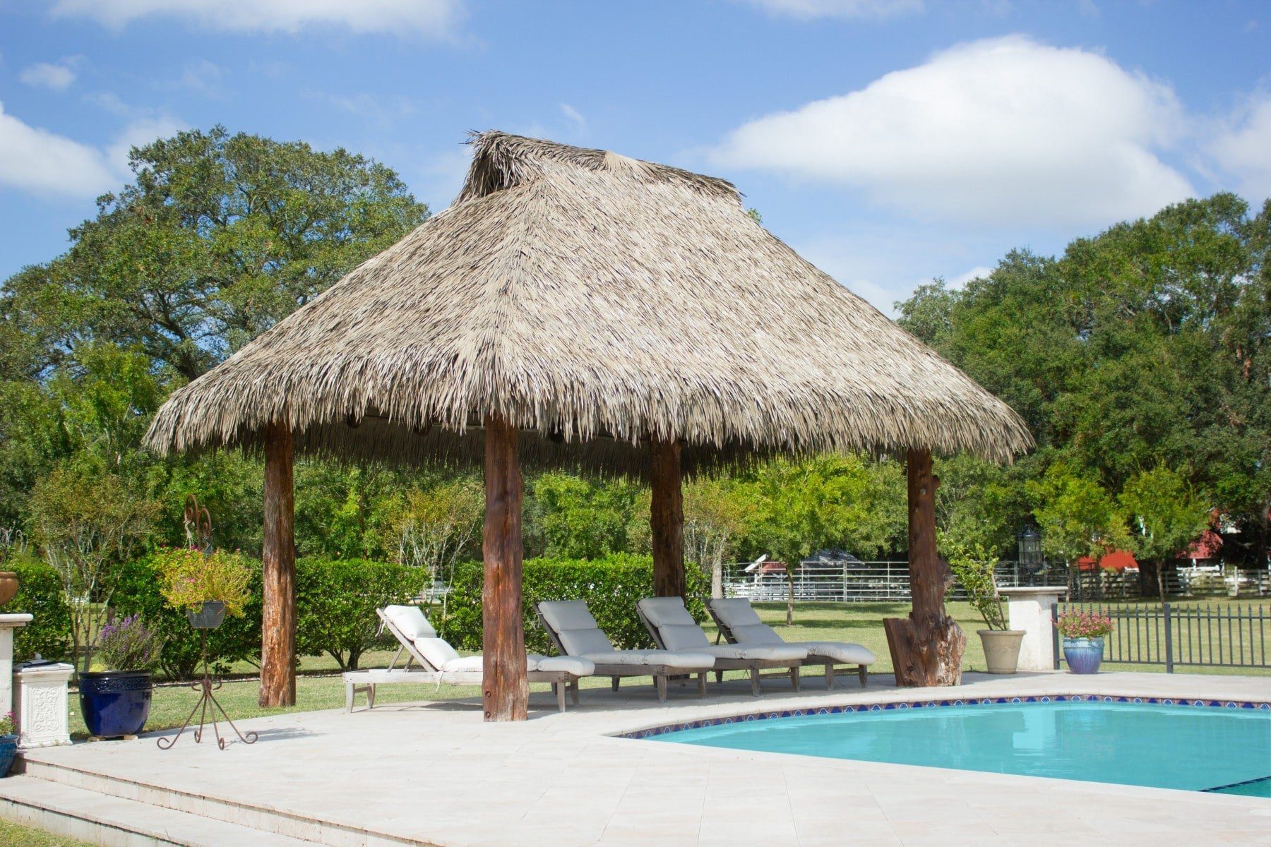 Palm Leaf Thatching roof